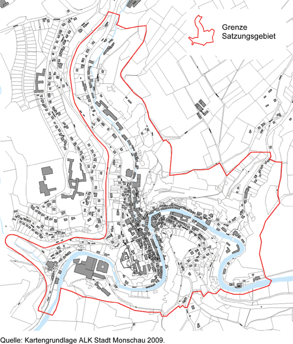 Grenze Satzungsgebiet