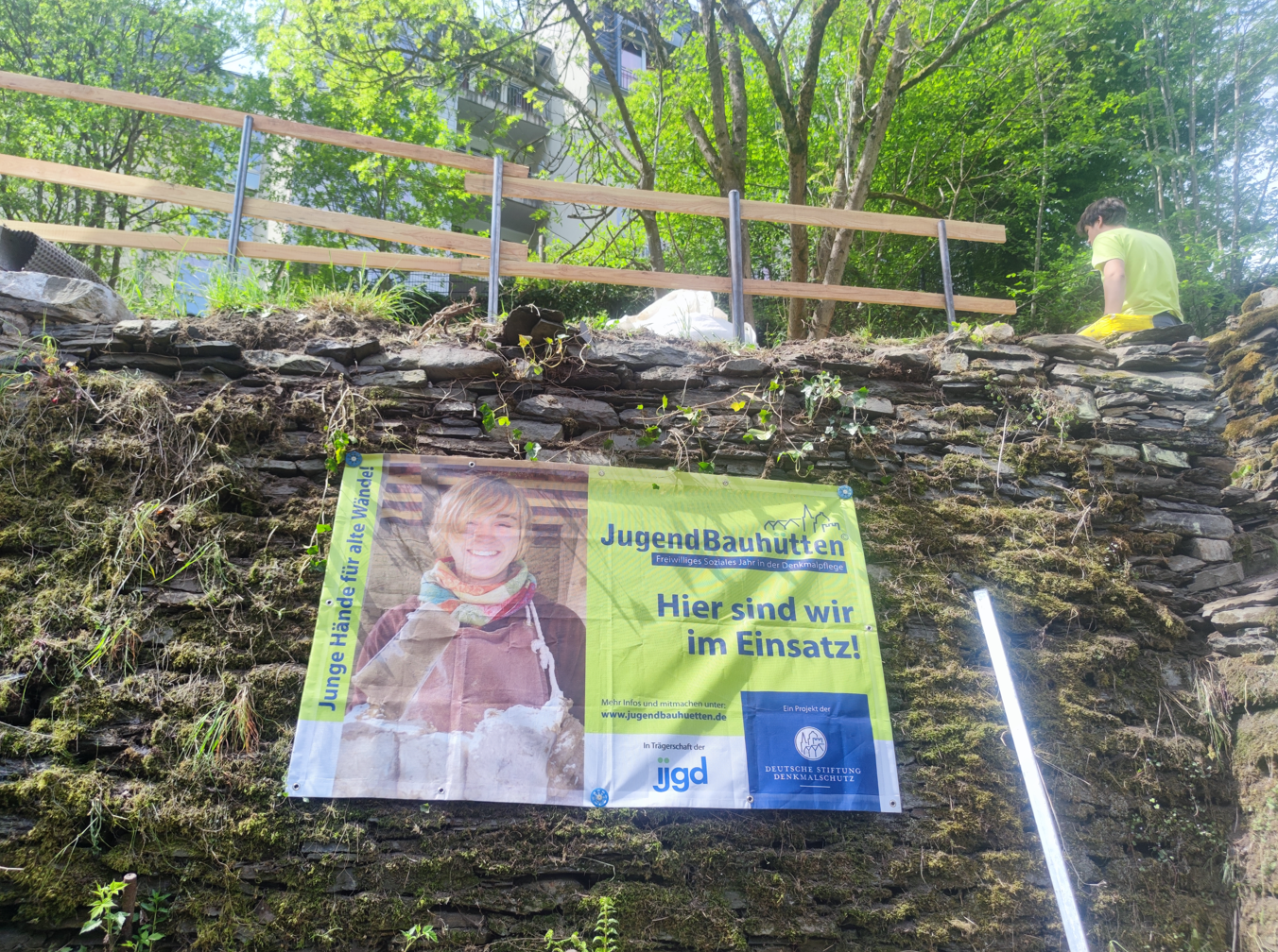 Plakat am Viertelhaus